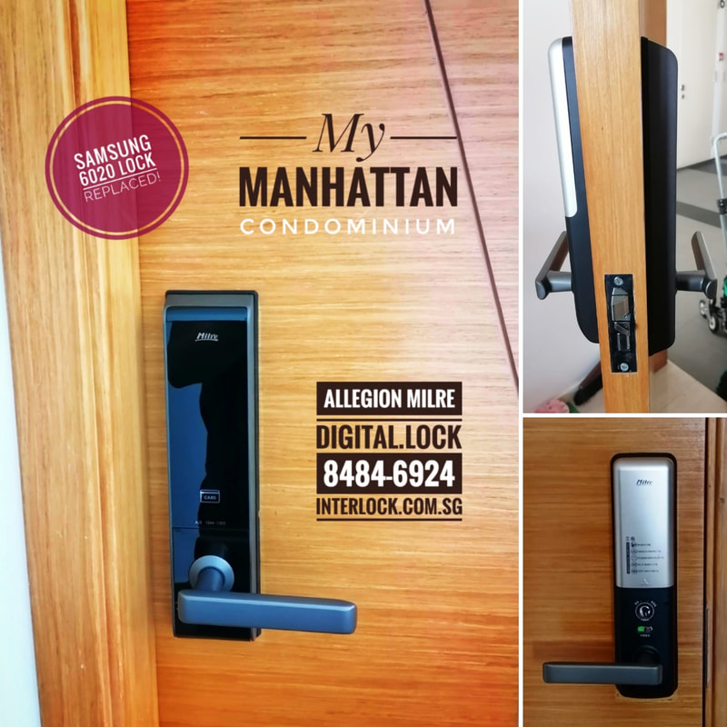 Allegion Milre MI6000 digital lock at My Manhattan condo. It replaced a Samsung SHS-6020.