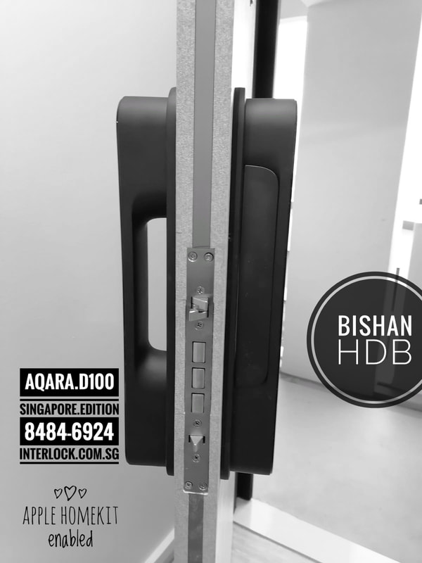 Aqara D100 Zigbee Singapore Edition on a Bishan HDB door 2