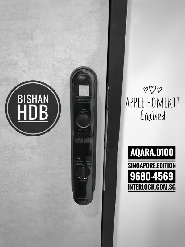 Aqara D100 Zigbee Singapore Edition on a Bishan HDB door 3