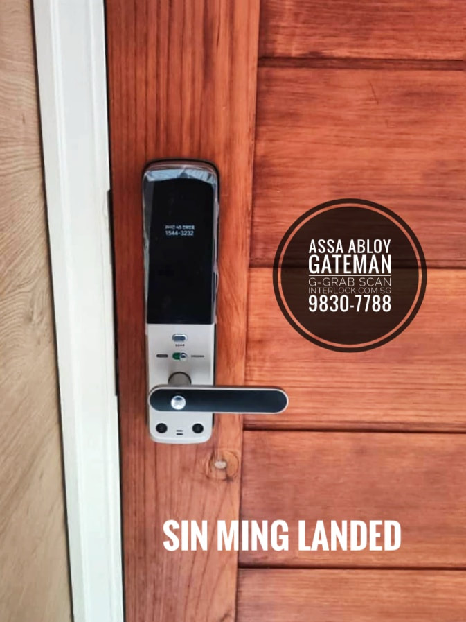 Assa Abloy Gateman G-Grab Scan smart lock at Sin Ming Landed property rear view