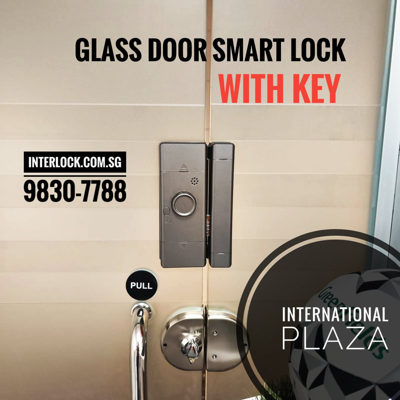 Interlock Glass Door Smart Lock ILG-01 International Plaza rear view