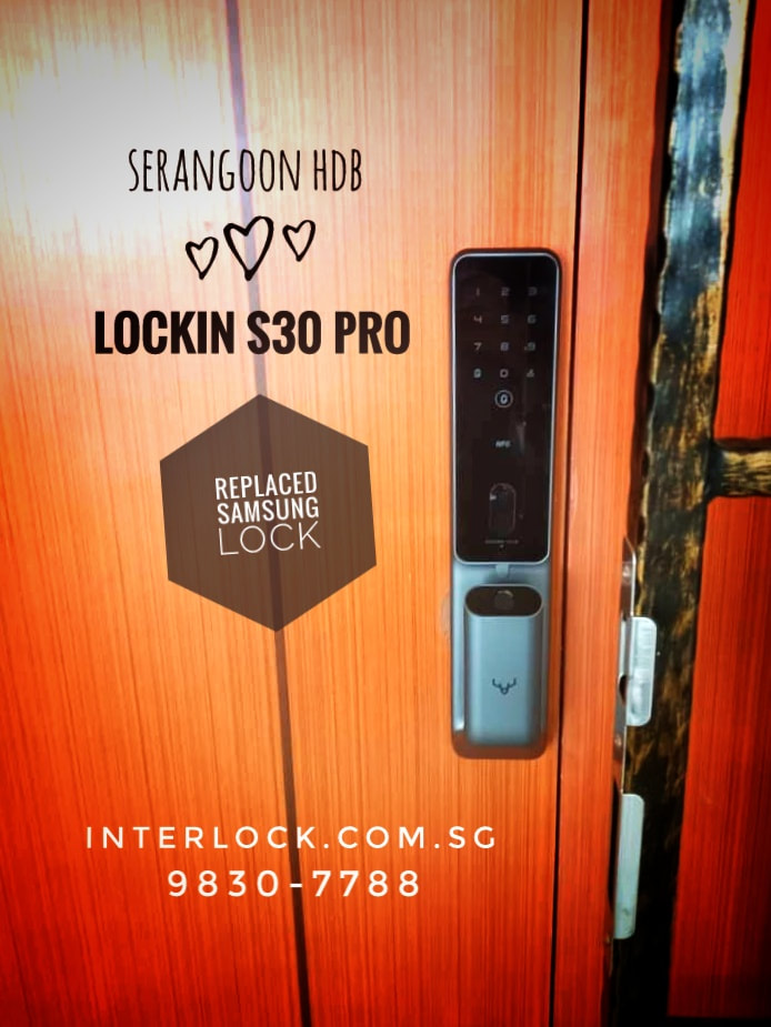 Lockin S30 Pro smart lock from Interlock Singapore