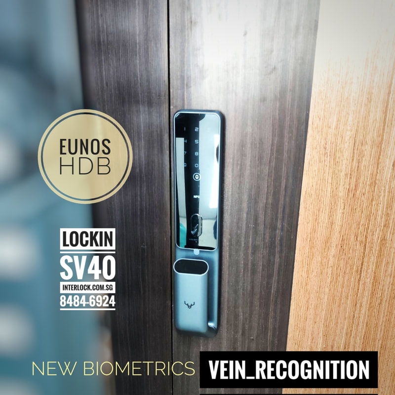 Lockin SV40 Finger Vein Recognition at Eunos HDB front view in Singapore Interlock