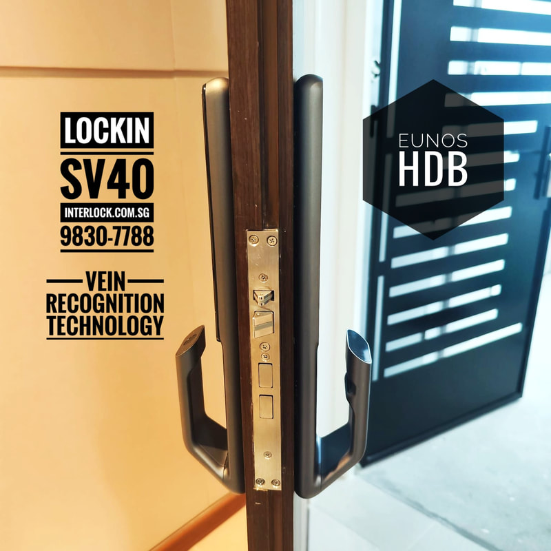 Lockin SV40 Finger Vein Recognition at Eunos HDB side view in Singapore Interlock