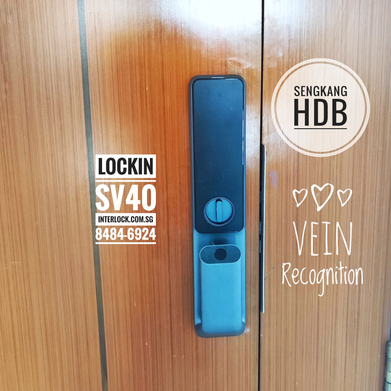 Lockin SV40 Finger Vein Recognition at Sengkang HDB rear view in Singapore Interlock