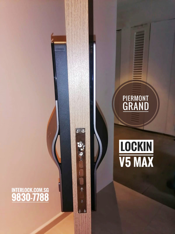Lockin V5 Max Palm Vein Recognition at Piermont Grand from Interlock Singapore - side view