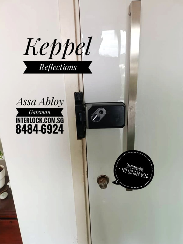 Repair Replace SimonsVoss lock at Reflections at Keppel Bay condo