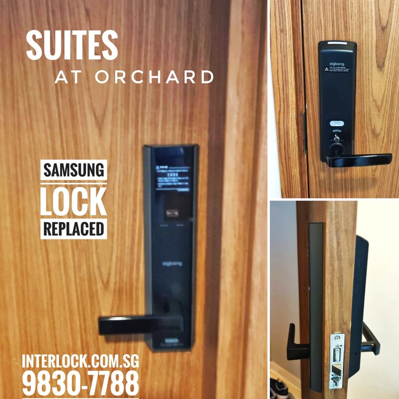 Zigbang Samsung H540 at Suites at Orchard condo replace not repair H505 SHS-H505 Interlock Singapore