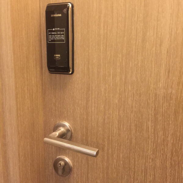 Samsung SHS-2920 or 2920 digital door lock on a condominium ddoor HDB door in Singapore