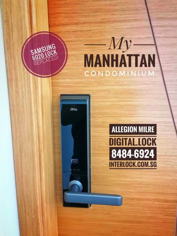 Allegion Milre MI6000 digital lock at My Manhattan condo. It replaced a Samsung SHS-6020.