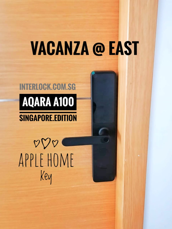 Aqara A100 Zigbee Smart Door Lock at Vacanza @ East condo in Singapore