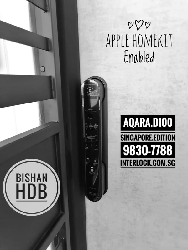 Aqara D100 Zigbee Singapore Edition on a Bishan HDB door 1