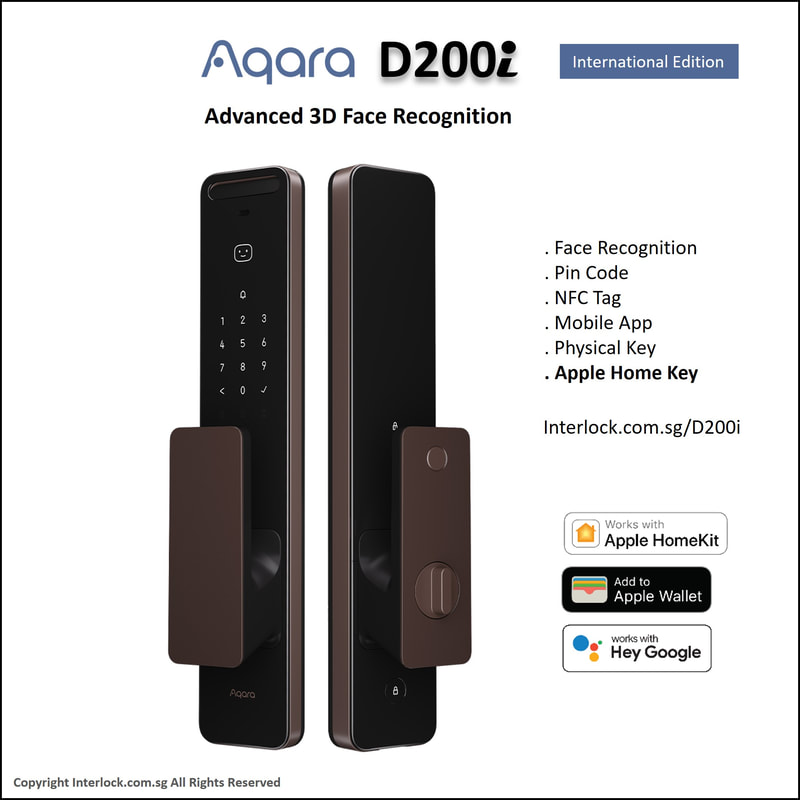 Aqara D200i Face Recognition Door Lock Interlock Singapore