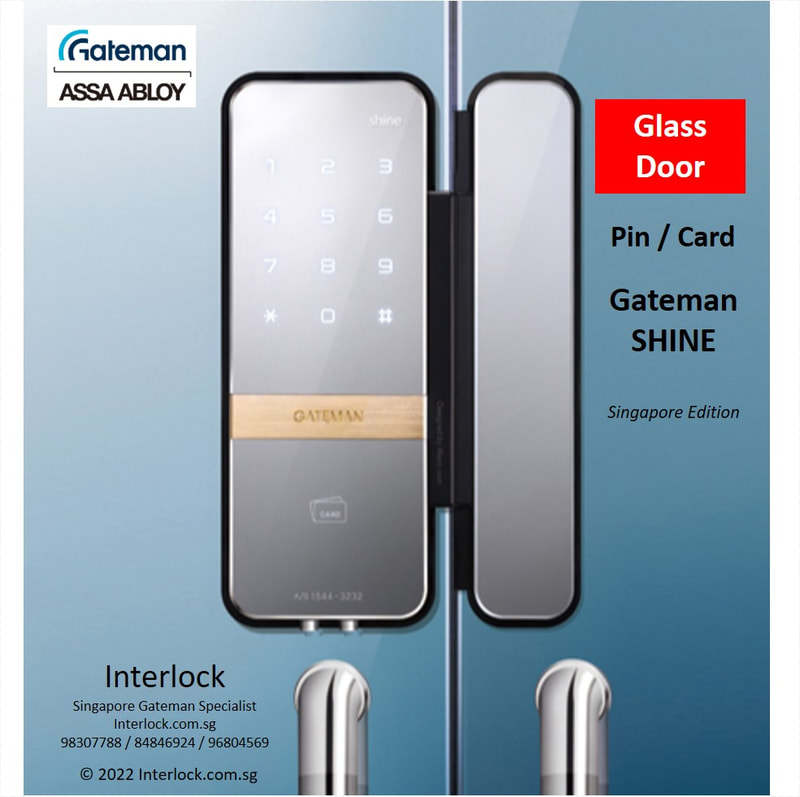 Assa Abloy Gateman Shine digital lock for frameless swing glass door is classy and well built.