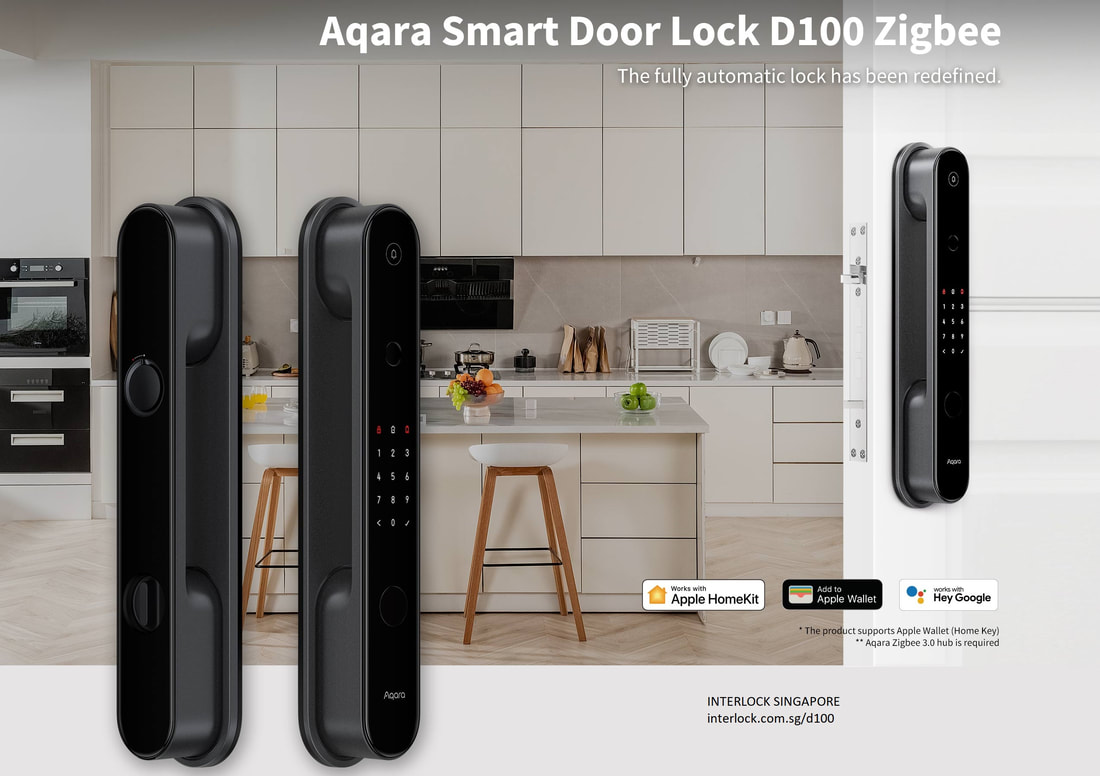 Aqara D100 smart lock Zigbee International Singapore Edition