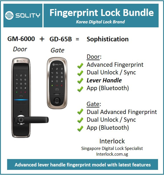 Solity Door and Gate Digital Lock Bundles for GSP-2000BK and GD-65B