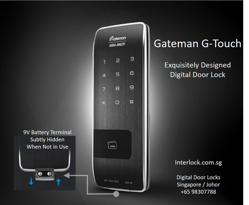 Assa Abloy Gateman G-Touch Pin and Card Digital Lock for Singapore. Exquisite build quality, double secure. 