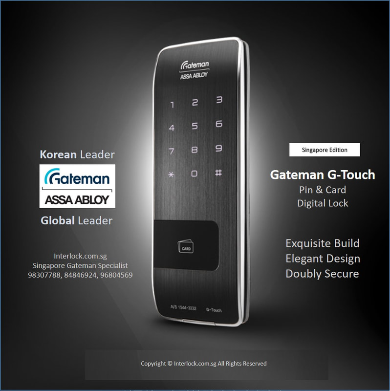 Assa Abloy Gateman G-Touch digital lock Best Premium Pin and Card Model in Singapore