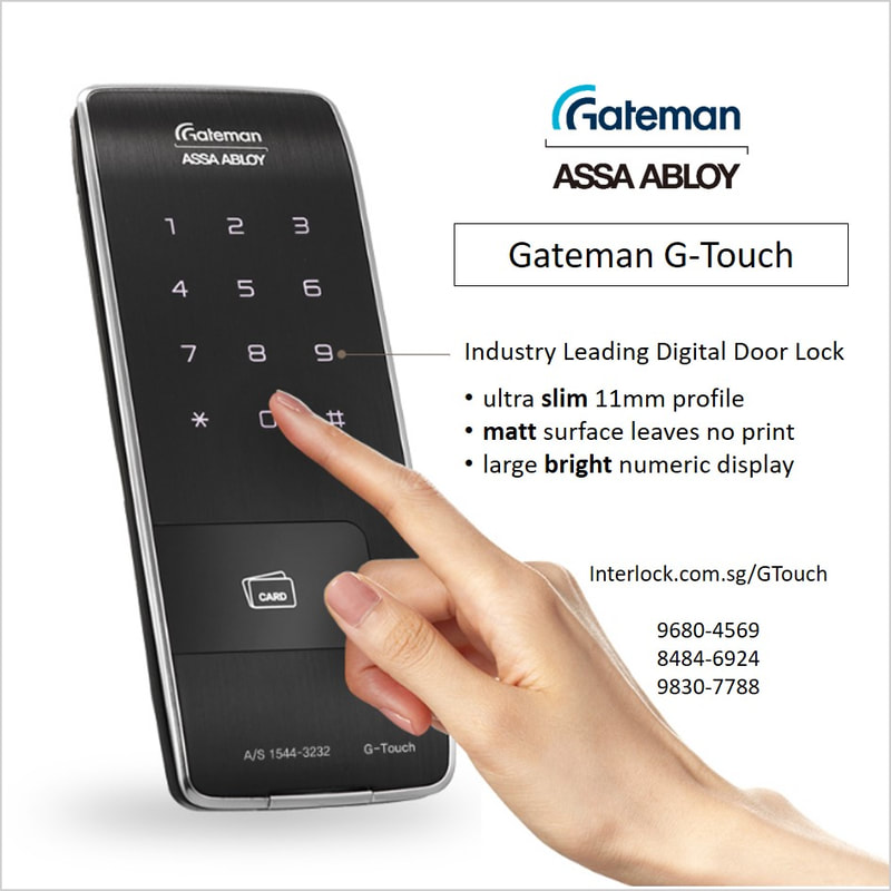 Assa Abloy Gateman G-Touch from Interlock Singapore front view
