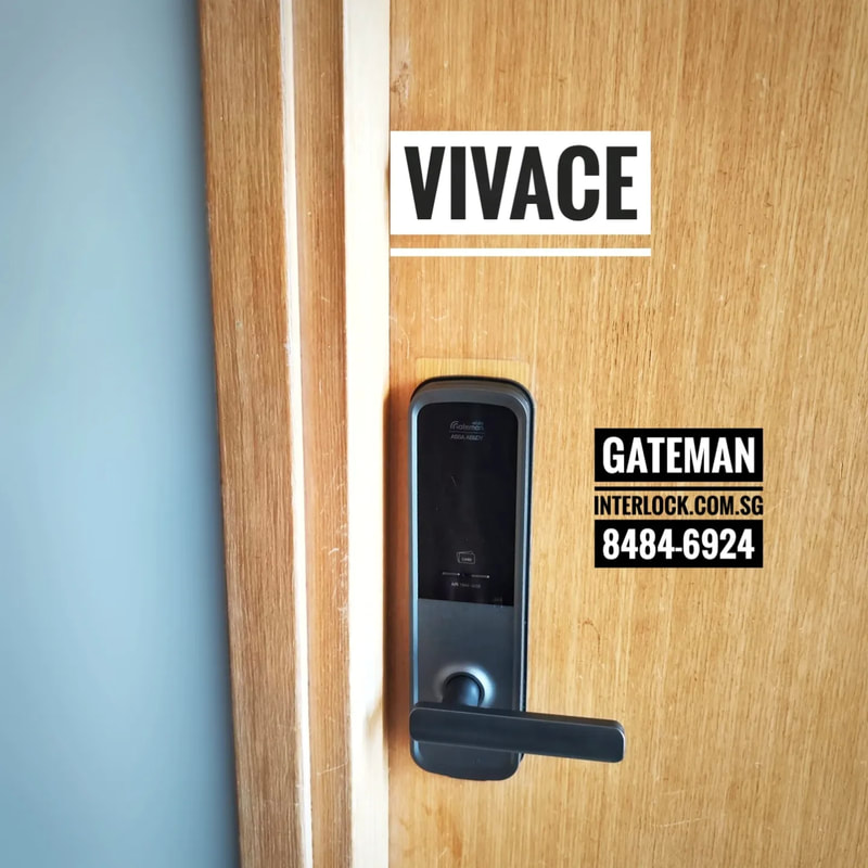 Gateman SP121 At Vivace condo from Interlock Singapore - front view