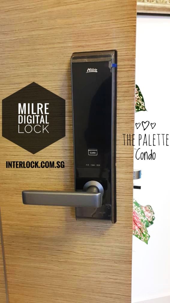 Allegion Milre MI6000 digital lock at The Palette condo. It replaced a Kaba EF680;