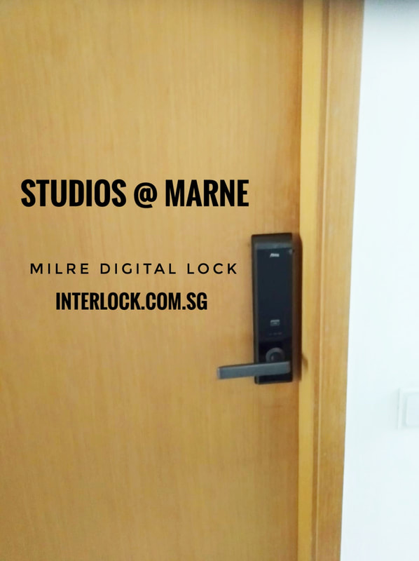 Allegion Milre MI6000 digital lock at Studios @ Marne condo.