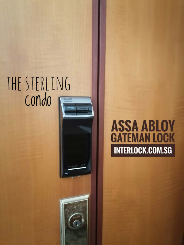 Assa Abloy Gateman Fingus digital lock at the Sterling Condo
