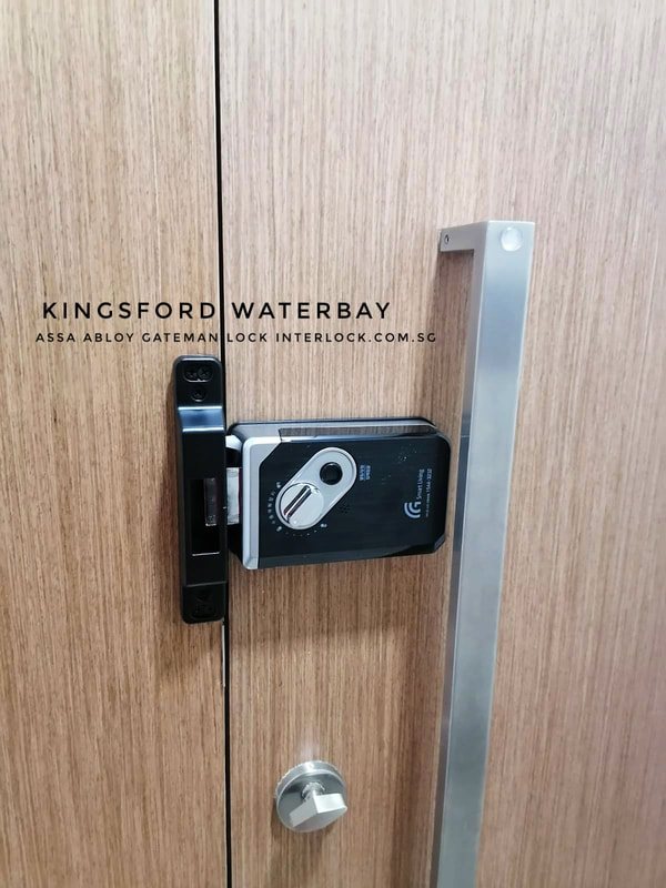 Assa Abloy Gateman Fingus digital lock at Kingsford Waterbay rear of the door