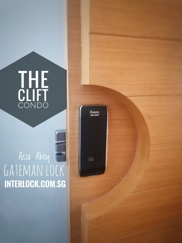 Assa Abloy Gateman G-Touch from Interlock Singapore front view at The Clift condo