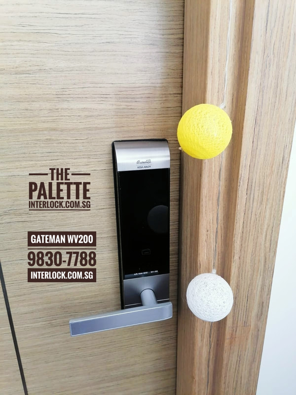 Kaba EF680 Repair Replaced by Assa Abloy  Gateman WV200 at The Palette condo in Singapore Front View