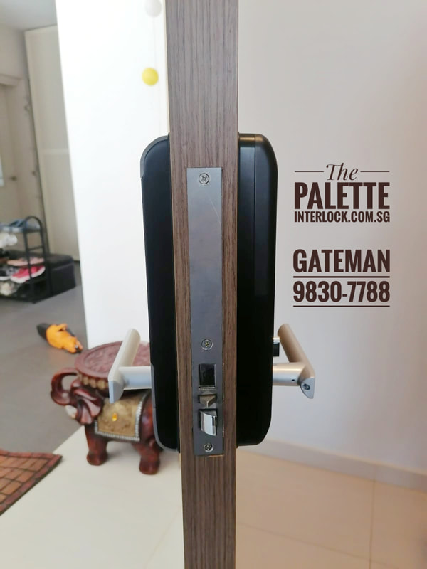 Kaba EF680 Repair Replaced by Assa Abloy  Gateman WV200 at The Palette condo in Singapore Side View