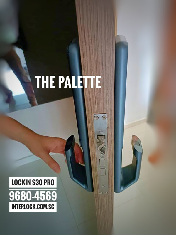 Kaba EF680 Repair Replaced by Lockin S30 Pro at The Palette  condo in Singapore side view