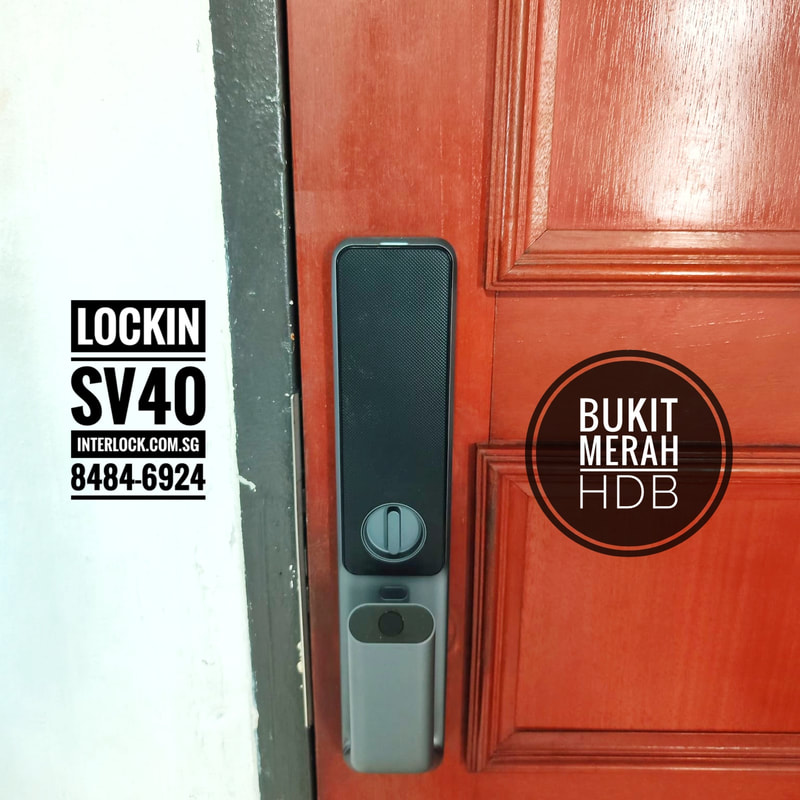 Lockin SV40 Finger Vein Recognition at Bukit Merah HDB rear view in Singapore Interlock