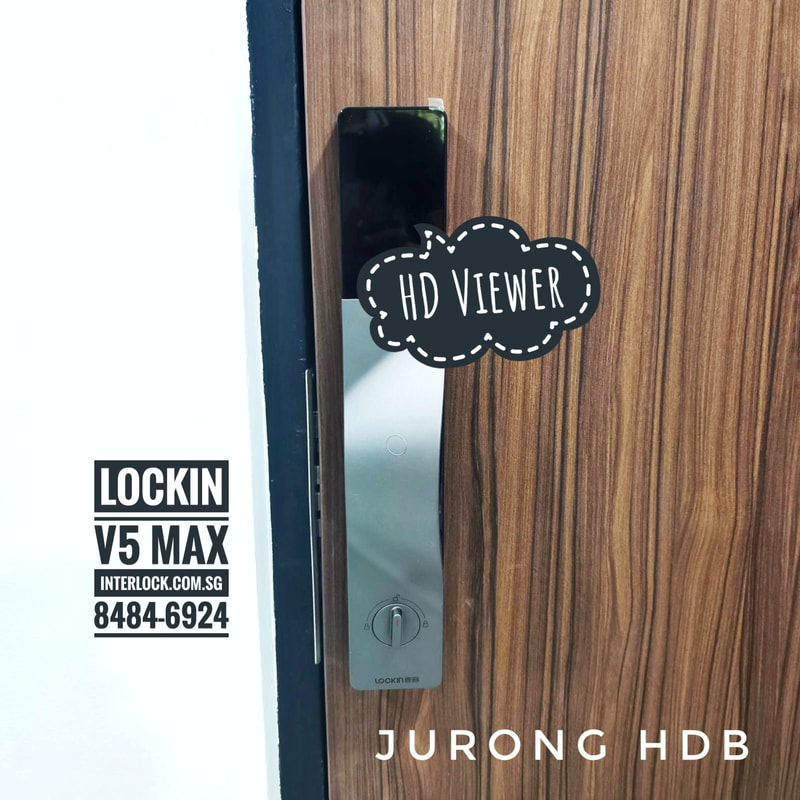 Lockin V5 Max Finger Vein and Face Rcognition at Jurong HDB in Singapore Interlock rear view