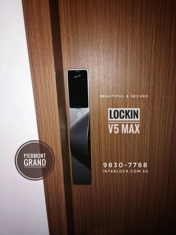 Lockin V5 Max Palm Vein Recognition at Piermont Grand from Interlock Singapore - front view