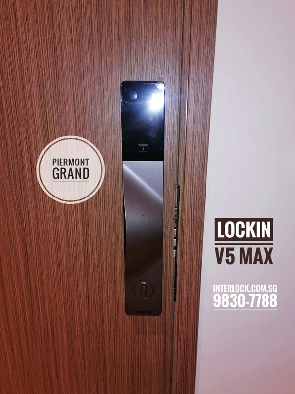 Lockin V5 Max Palm Vein Recognition at Piermont Grand from Interlock Singapore - rear view
