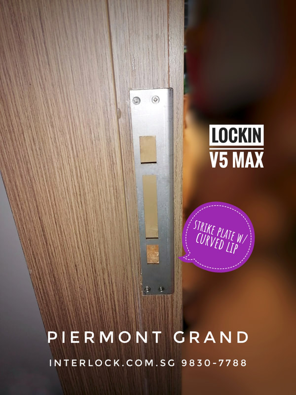 Lockin V5 Max Palm Vein Recognition at Piermont Grand from Interlock Singapore - strike plate view