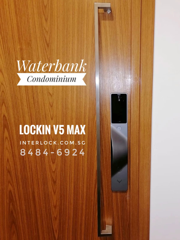 Lockin V5 Max Palm Vein Recognition at Waterbank from Interlock Singapore - front view 1