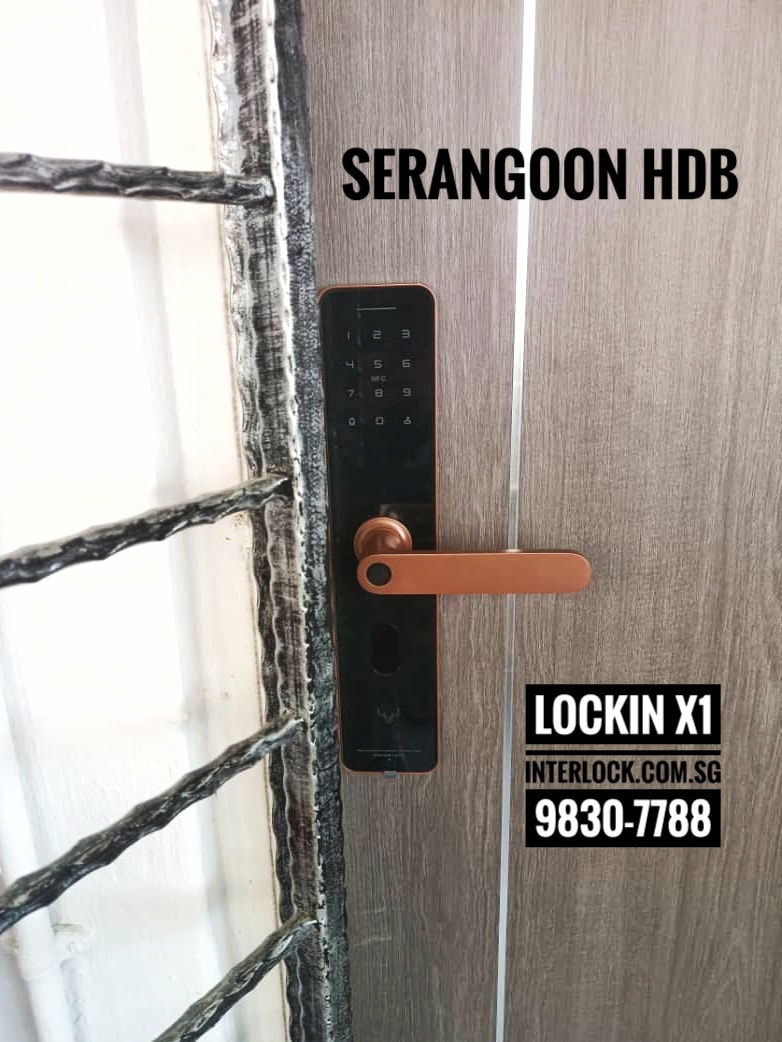 Lockin X1 Smart Lock Serangoon HDB from Interlock Singapore