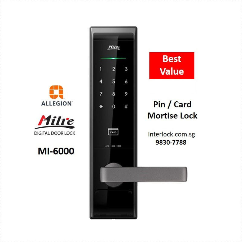 Allegion Milre MI-6000 Best Value Digital Mortise Lock in Singapore