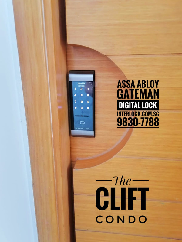 Assa Abloy Gateman WV40 at the Clift Condo in Singapore front view