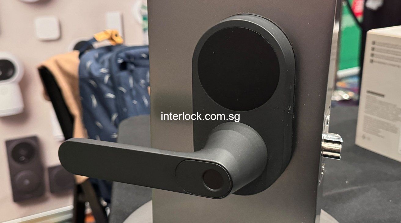 Aqara U300 Smart Lock with Lever Handle at CES 2024 Interlock Singapore
