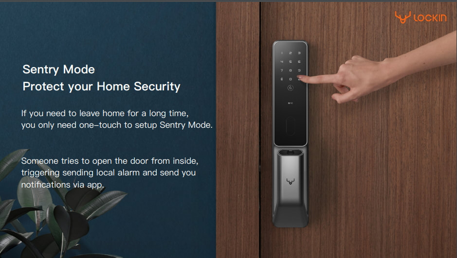 Singapore Smart Lock Lockin S30 Pro Supports Xiaomi Mijia Smart Lock Security Alarms and Notifications
