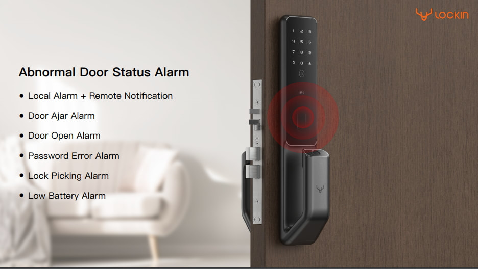 Singapore Smart Lock Lockin S30 Pro Supports Xiaomi Mijia Smart Lock Alarms and Notifications