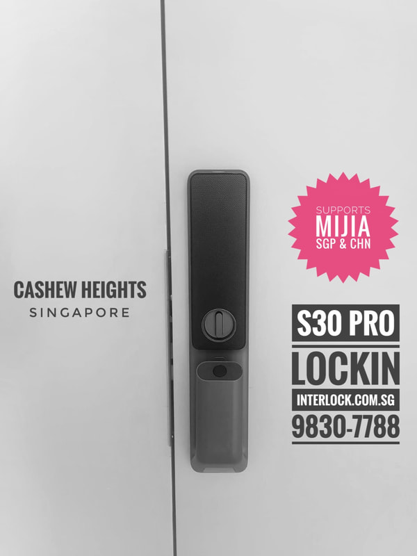 Singapore Smart Lock Lockin S30 Pro Supports Xiaomi Mijia Smart Lock at Cashew Heights House Condo