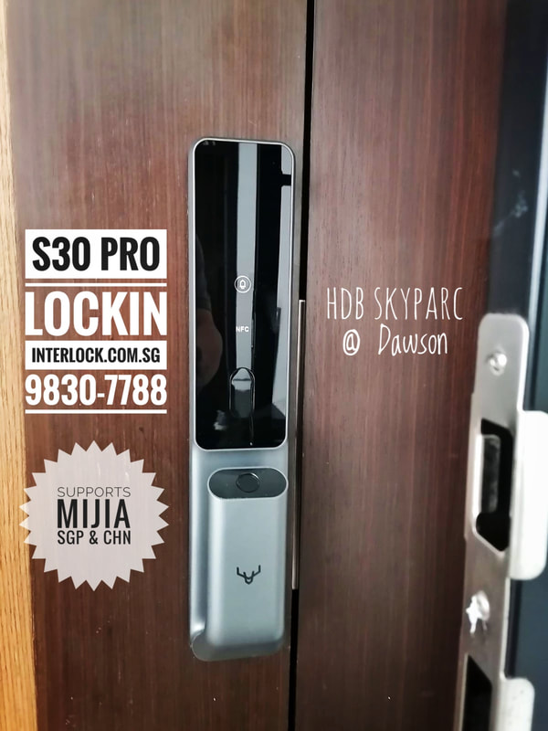 Singapore Smart Lock Lockin S30 Pro Supports Xiaomi Mijia Smart Lock at HDB door