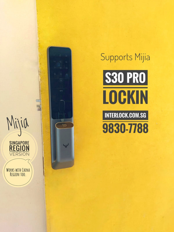 Singapore Smart Lock Lockin S30 Pro Supports Xiaomi Mijia Smart Lock at Pasir Ris HDB door