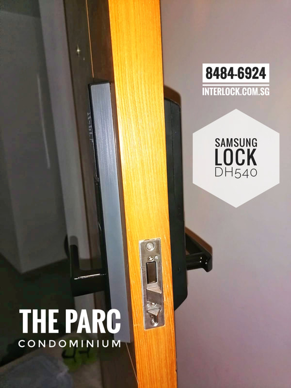 Samsung SHS-5120 lock repair replace at The Parc condo in Singapore side view using H540