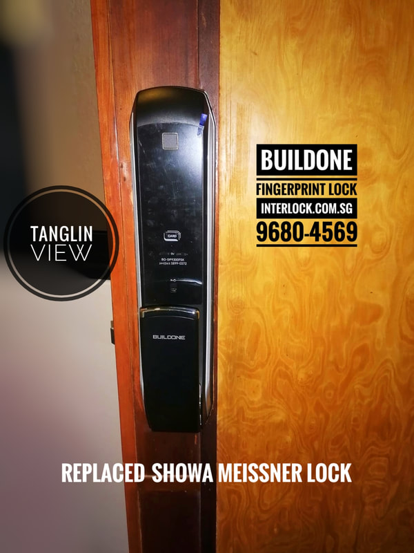Showa Meissner Lock repaired replaced at Tanglin View condo Singapore front view