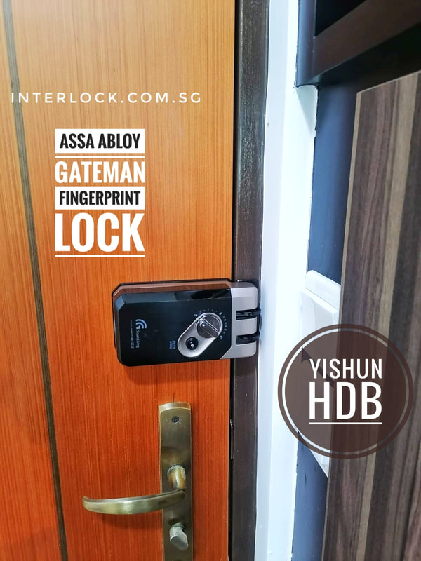 Singapore HDB Door Smart Lock Assa Abloy Gateman G-Swipe Rear View